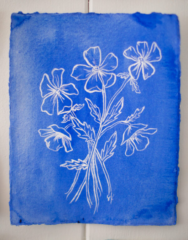 Blooms in Blue - Poppies
