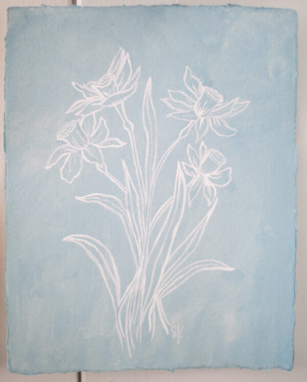 Blooms in Blue - Daffodils