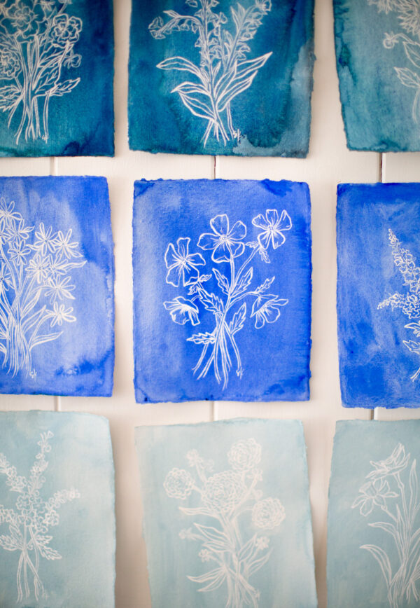 Blooms in Blue - Delphinium