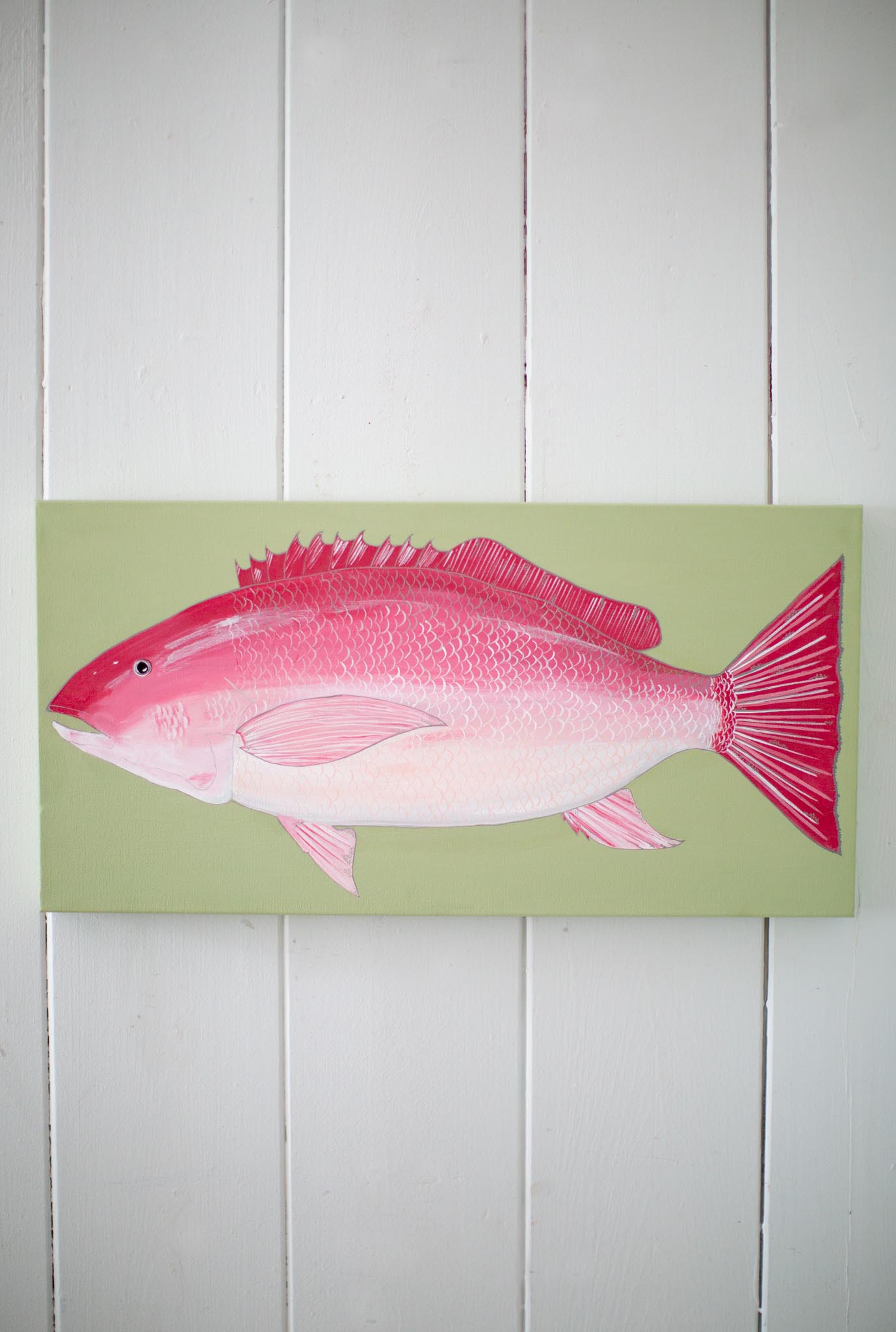 Snapper on Pale Lime